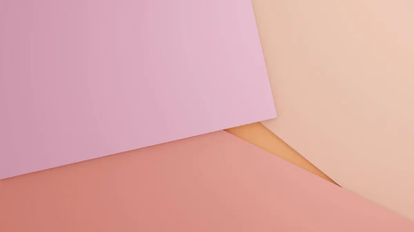 Soyut minimalist ama renkli bir arkaplan. 3B illüstrasyon — Stok fotoğraf