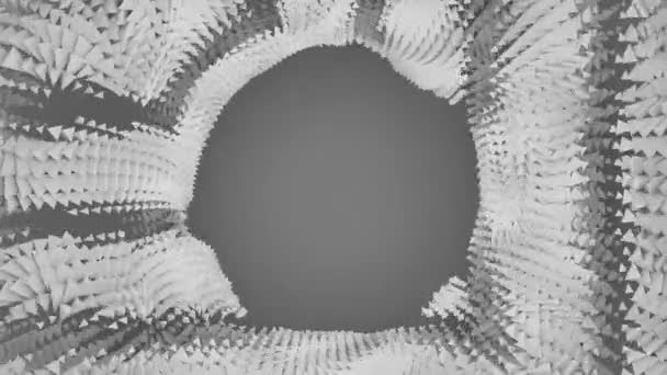 美丽的动态模式和一个空的圆形文字空间 — 图库视频影像