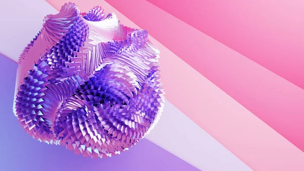 Ilustración 3D colorida de una forma geométrica compleja — Foto de Stock