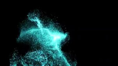 Kum parçacıklarından soyut şekil 