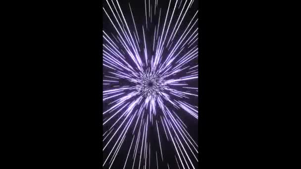 Відео анімація високошвидкісних ліній на темному фоні . — стокове відео