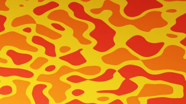 Birbirine bağlı eğri şekillerin soyut geometrik deseni.