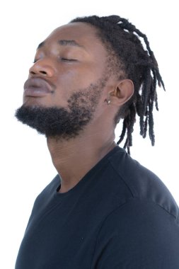 Afrikalı Amerikalı bir adam portresi.