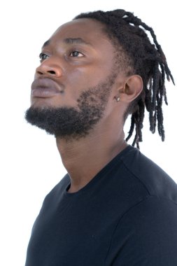 Genç bir Afrikalı Amerikalı 'nın portresi..