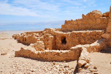 Ancient fortress Massada clipart