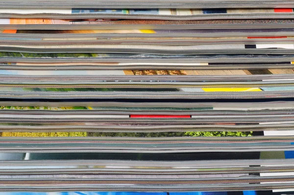 Magazines stack background — Stock Photo, Image