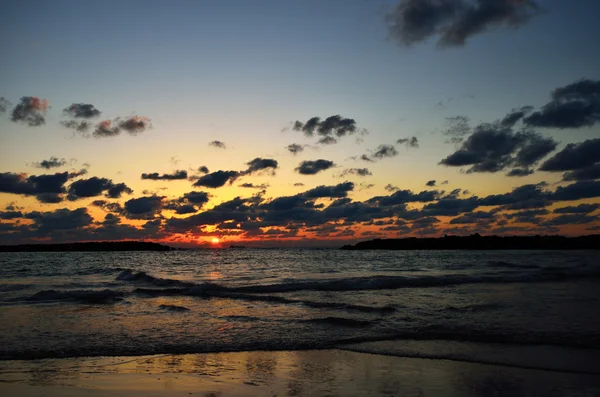Μεσόγειος θάλασσα ηλιοβασίλεμα — Φωτογραφία Αρχείου