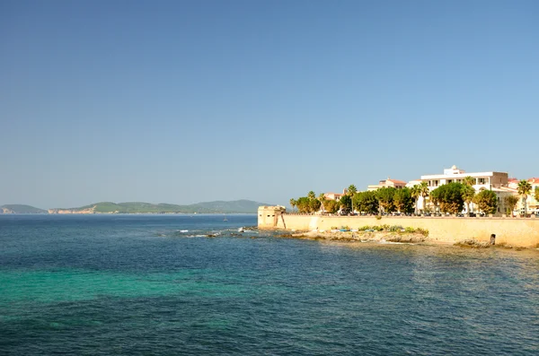 Strandpromenade von Alghero — Stockfoto