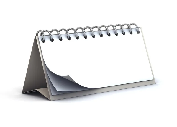 Calendrier papier de bureau 3D vierge — Photo