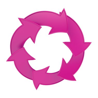 oklar beyaz zemin üzerine yapılan pink çerçeve