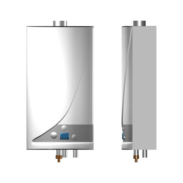 Газовый котел изолирован на белом фоне — стоковое фото