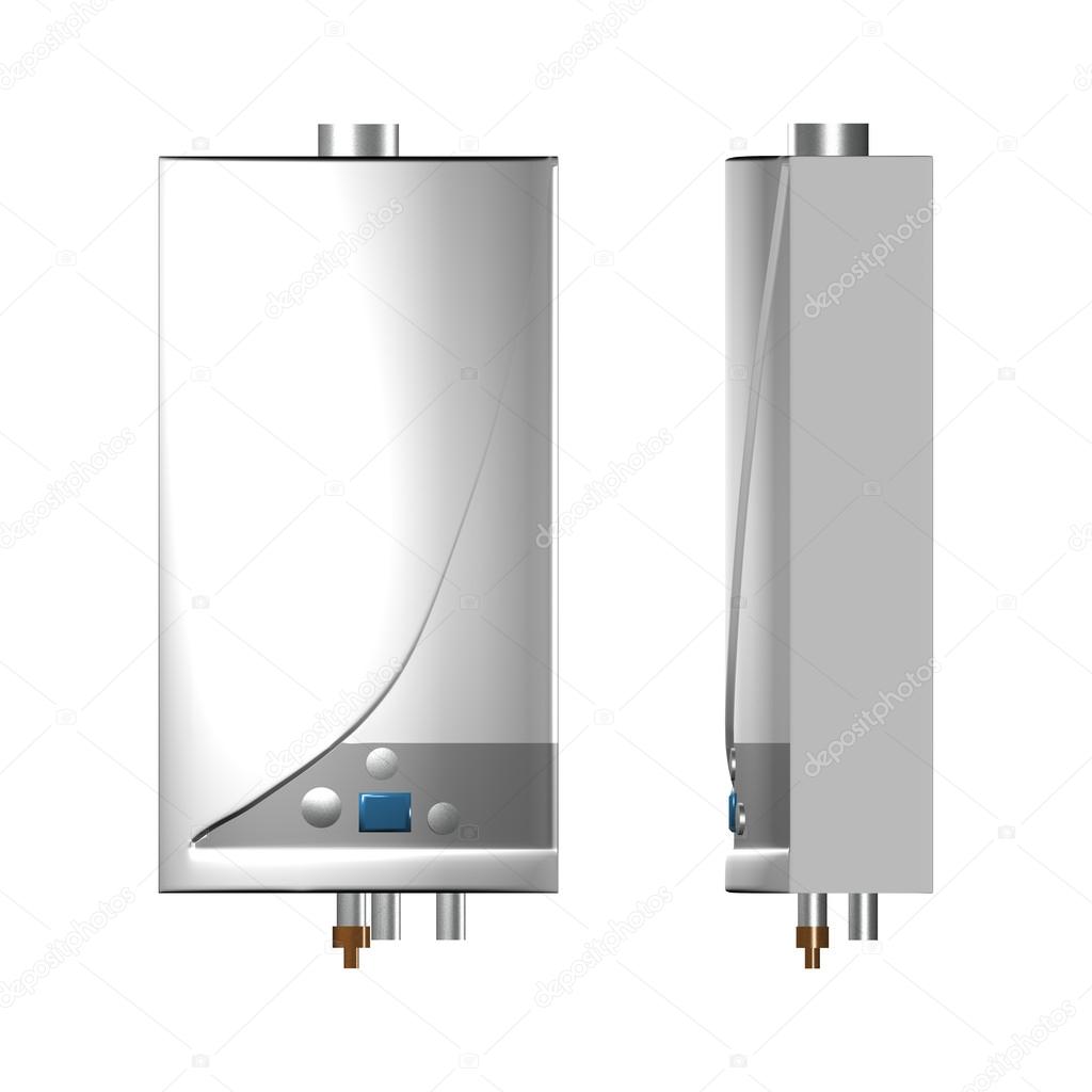 Gas boiler isolated on a white background