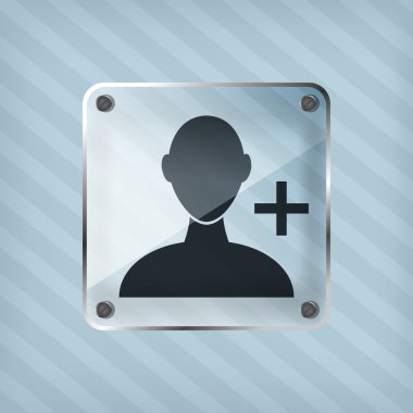 çizgili arka cam işadamı simgesini