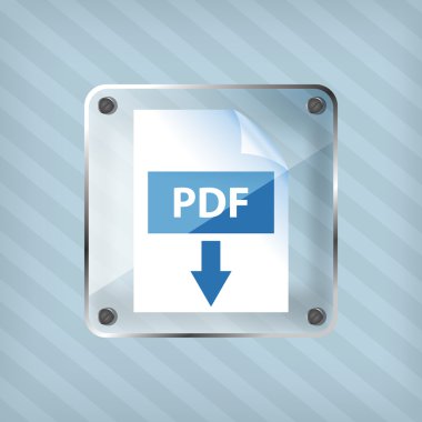 şeritli bir arka plan üzerinde şeffaflık pdf download simgesi