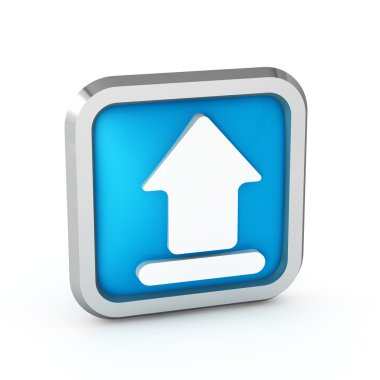 simgesi beyaz zemin üzerine upload