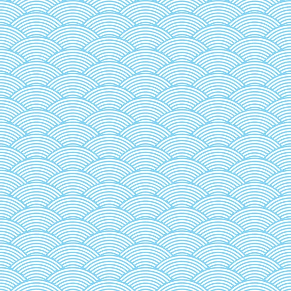 Seamless waves abstract pattern — Stock Vector