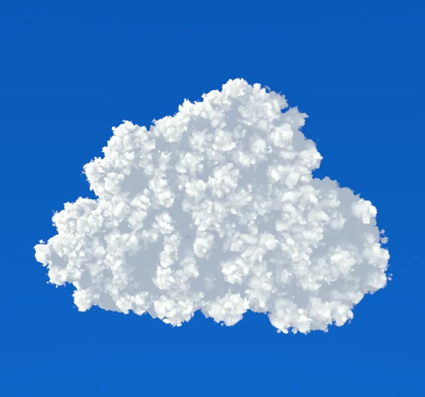 Icona nuvola su sfondo blu — Foto Stock
