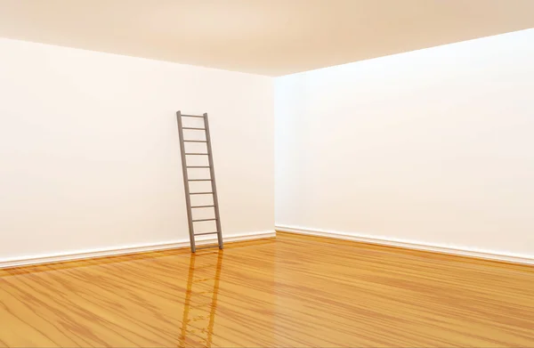 Empty room with ladder — Stock Photo, Image