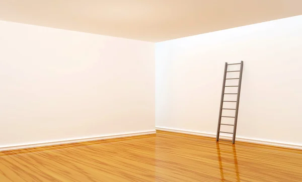 Empty room with ladder — Stock Photo, Image