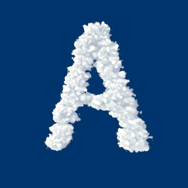Clouds in shape of the letter A — Stock Photo, Image