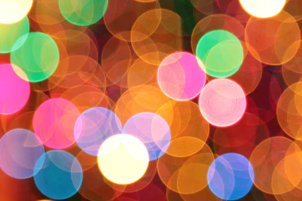 Abstract blurred circular bokeh lights background — Stock Photo, Image