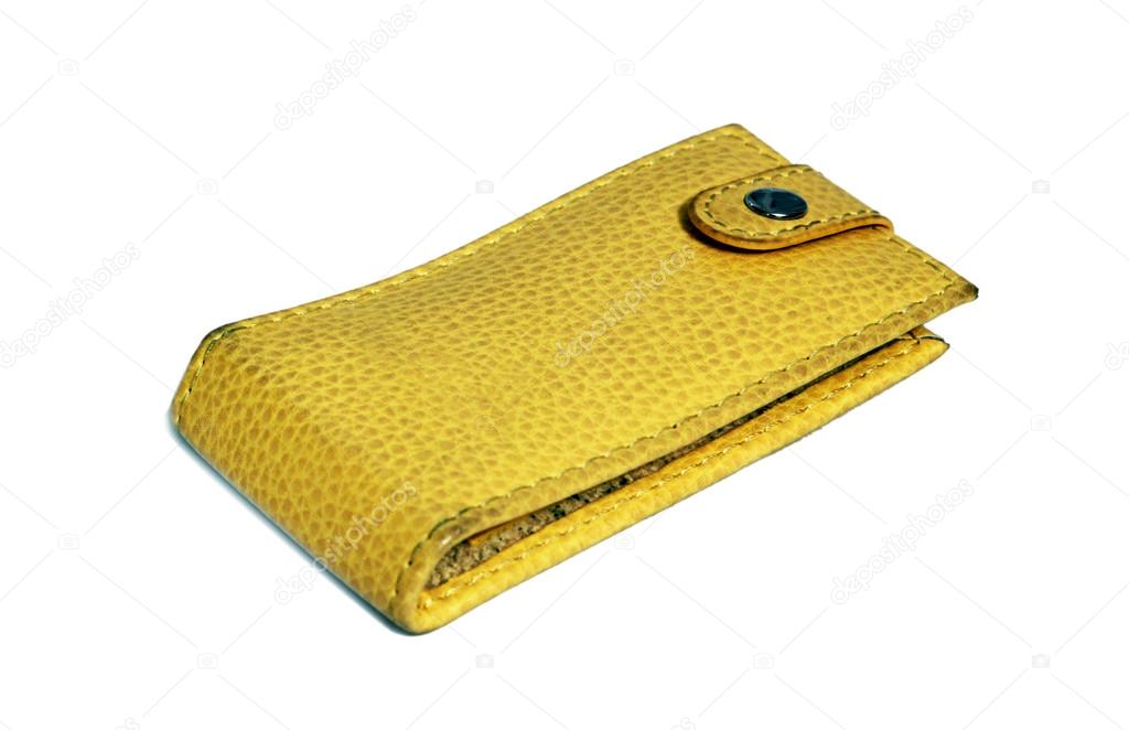 Beautiful yellow leather bag