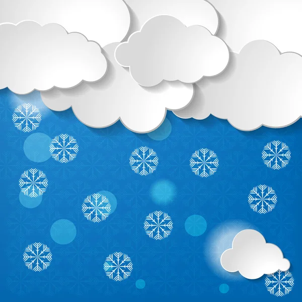 Navidad nieve fondo — Vector de stock