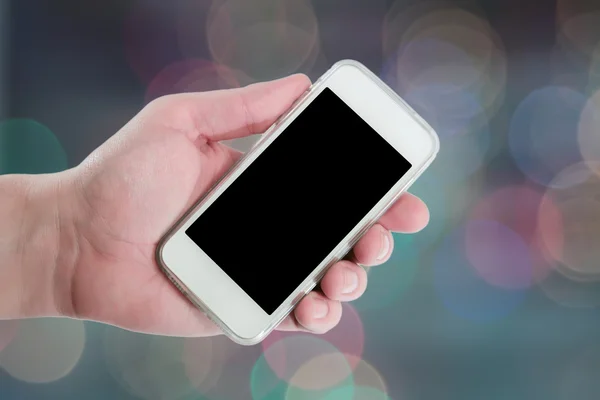 Man hand showing smart phone — Stock Photo, Image