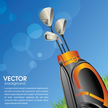 Golf club poster clipart