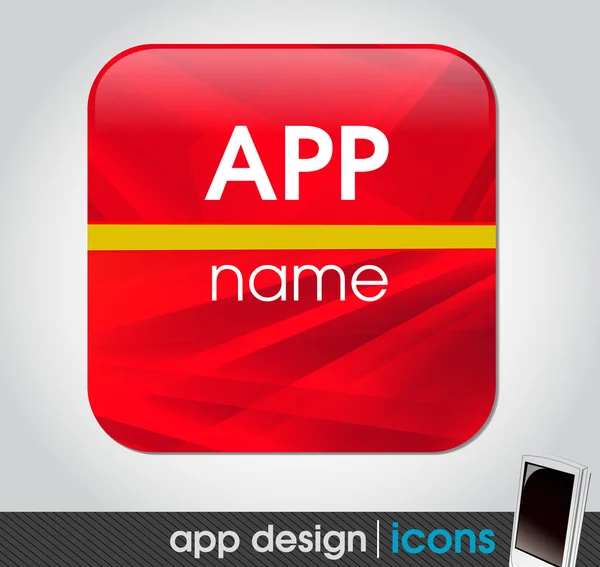 Blank app icon for mobile devices — Stock Vector