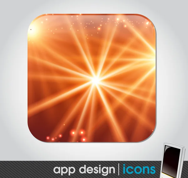 Icono de aplicación para dispositivos móviles — Archivo Imágenes Vectoriales