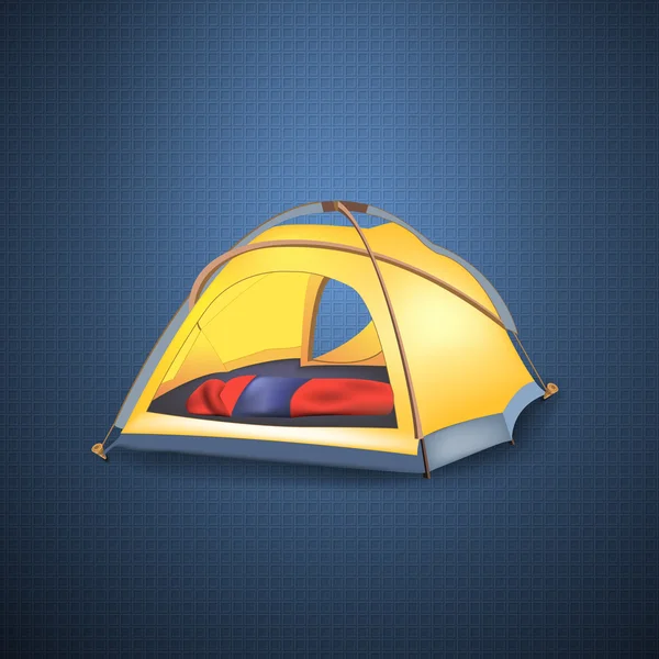 Turist çadırı — Stok Vektör