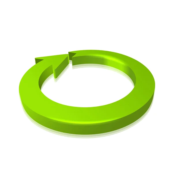 Flecha circular 3D — Vector de stock