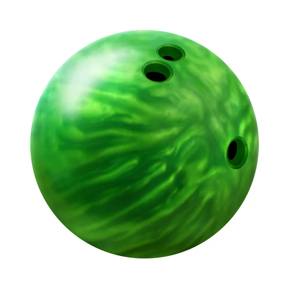 Bowling Boll Vektor Illustration Vit Bakgrund — Stock vektor