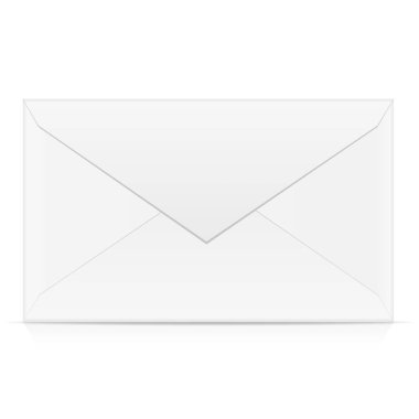 Zarf resimlemesi beyaz arkaplanda izole edildi.