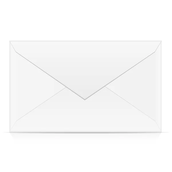 Envelop Illustratie Geïsoleerd Witte Achtergrond — Stockvector