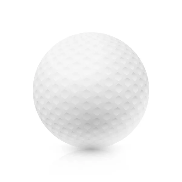 Golf Ball Vector Illustration Isolated White Background — Stock Vector