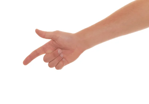 Männlicher Zeigefinger — Stockfoto