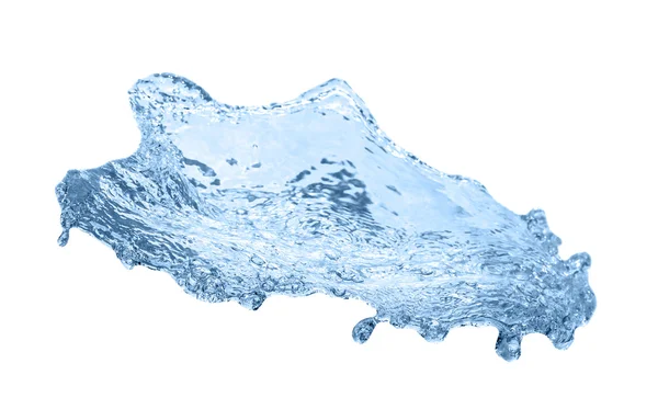 Splashe de água de alta resolução isolado em fundo branco — Fotografia de Stock