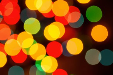 Odaklanamayan soyut ışıklar Noel arkaplanı