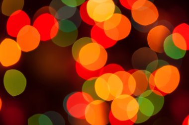 Odaklanamayan soyut ışıklar Noel arkaplanı