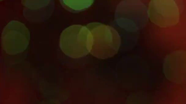 デフォーカス抽象的なクリスマス ライト — ストック動画