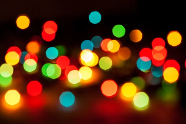 Defocused abstract lights christmas background — Stock Photo, Image