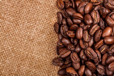 Kaliteli arkaplanda kahve çekirdekleri