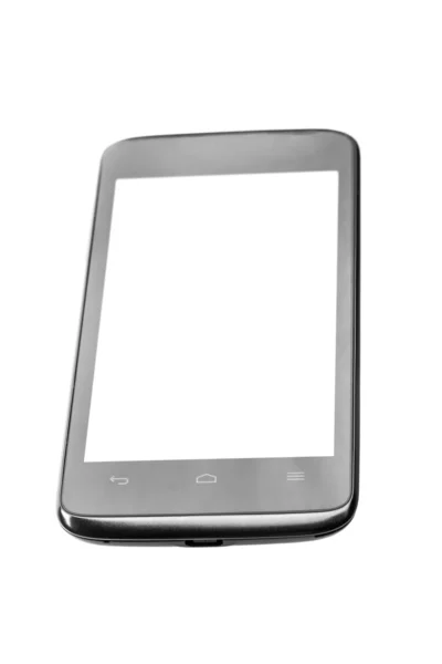 Téléphone portable avec écran blanc — Photo