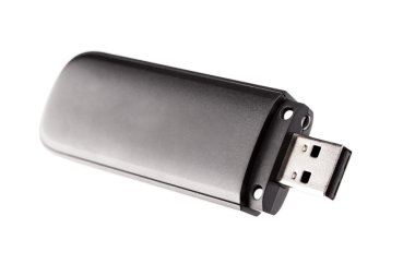 siyah usb flash sürücü