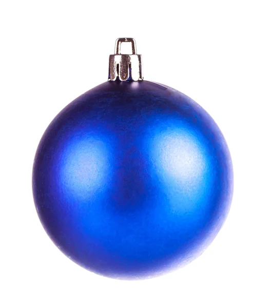 Blue dull christmas ball — Stock Photo, Image