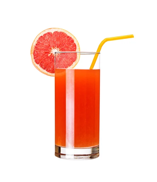 Copo de suco de toranja rosa — Fotografia de Stock