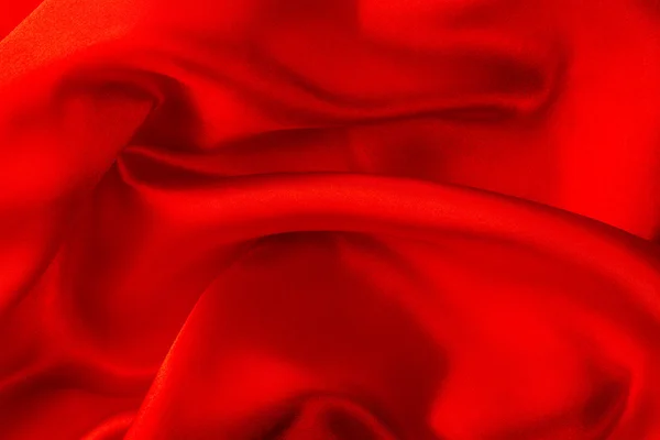 Red silk fabric — Stock Photo, Image