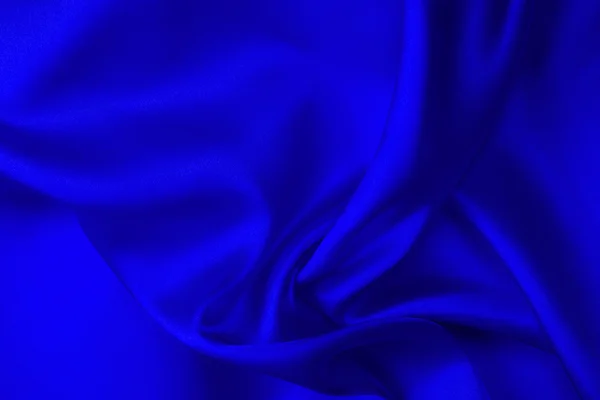 Blue silk fabric — Stock Photo, Image